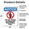 Signmission Do Not Enter Authorized OSHA Notice Sign, Plastic, 18in W x 24in L, 2PK OS-2PACK-NS-P-1824-V-11167 - alternate 4